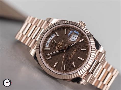 rolex chocolate diamonds|Rolex day date chocolate dial.